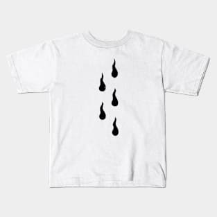 Flaming Drops Kids T-Shirt